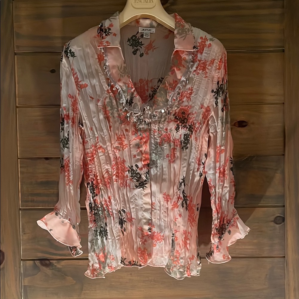 Jaipur Pink Floral Women's Top
